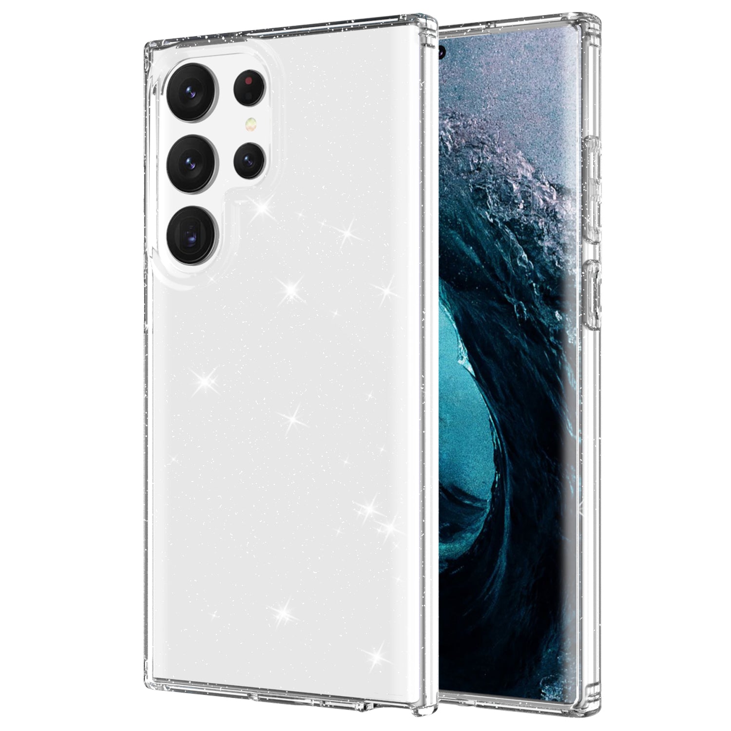 For Samsung Galaxy S23 Ultra Phone Case Thickened Glitter Powder Clear TPU Phone Cover For Samsung Galaxy S23 Ultra Phone Case Thickened Glitter Powder Clear TPU Phone Cover